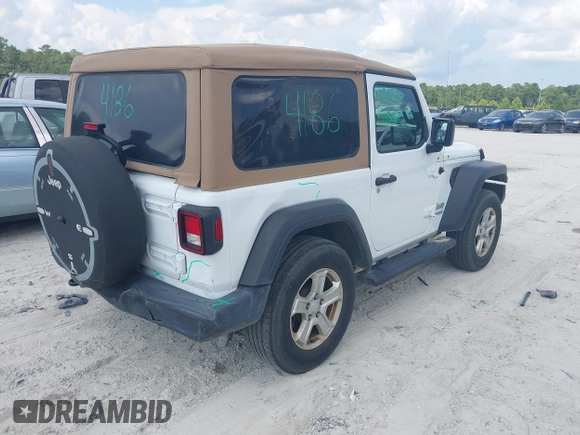 2021 Jeep Wrangler Willys with VIN 1C4GJXAGXMW544332, listed as a IAAI auction lot 42716885 with 47,000 mi miles and . Bid and sale history available at DreamBid. Image 4.