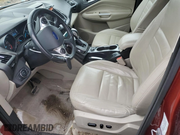 2014 Ford Escape Titanium with VIN 1FMCU9J94EUB20852, listed as a Copart auction lot 51412835 with 170,817 mi miles and Salvage Title. Bid and sale history available at DreamBid. Image 7.