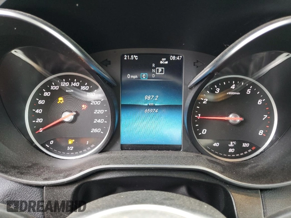 2021 Mercedes-Benz GLC 300 with VIN W1N0G8EB3MV322072, listed as a Copart auction lot 61944165 with 65,974 mi miles and Clean title. Bid and sale history available at DreamBid. Image 9.