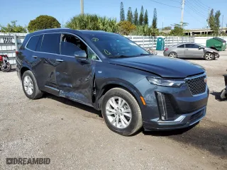2021 Cadillac XT6 Luxury with VIN 1GYKPAR49MZ212522, listed as a Copart auction lot 41449264 with 45,935 mi miles. Bid and sale history available at carsss.com. Image 4.
