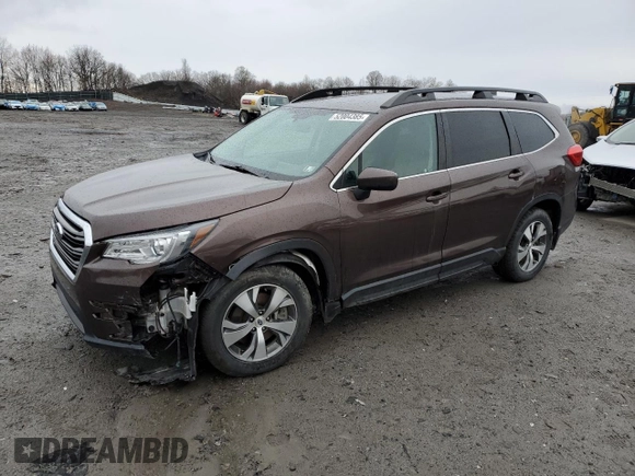 2021 Subaru Ascent Premium with VIN 4S4WMAFDXM3420637, listed as a Copart auction lot 52004385 with 66,517 mi miles and Salvage Title. Bid and sale history available at carsss.com. Image 1.