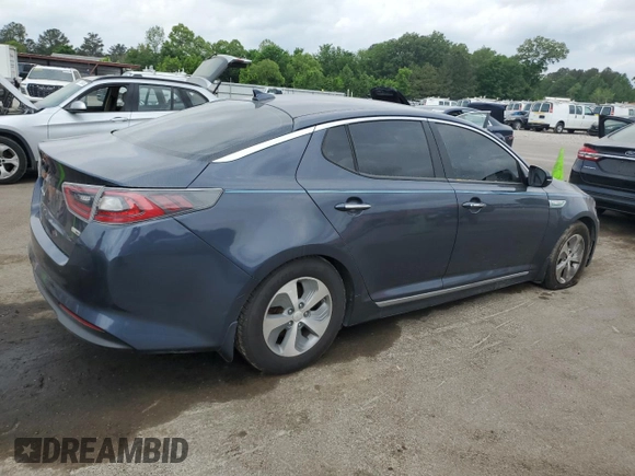 2015 Kia Optima Hybrid with VIN KNAGM4AD0F5081814, listed as a Copart auction lot 53929215 with 165,969 mi miles and Clean Title. Bid and sale history available at carsss.com. Image 3.