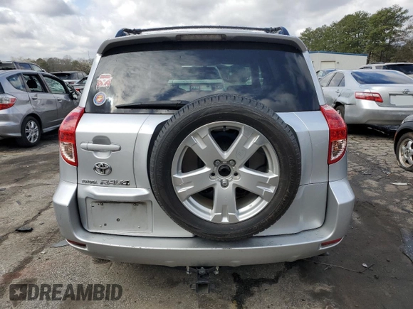 2007 Toyota RAV4 Sport with VIN JTMZD32V975060331, listed as a Copart auction lot 47826525 with 121,392 mi miles and Salvage Title. Bid and sale history available at carsss.com. Image 6.