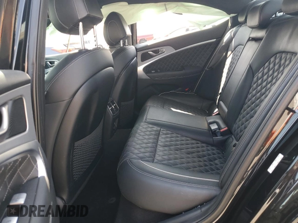 2019 Genesis G70 3.3T Advanced with VIN KMTG34LE8KU015587, listed as a Copart auction lot 69414314 with 66,554 mi miles and Salvage Title. Bid and sale history available at carsss.com. Image 10.