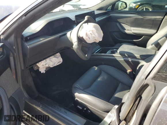 2021 Tesla Model S Plaid with VIN 5YJSA1E65MF442157, listed as a Copart auction lot 51364575 with Not provided miles and Salvage title. Bid and sale history available at DreamBid. Image 8.