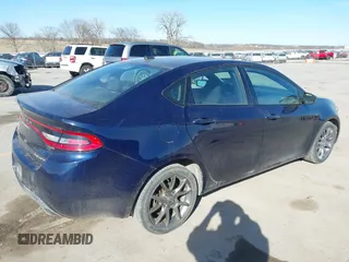 2015 Dodge Dart SXT with VIN 1C3CDFBB8FD300586, listed as a IAAI auction lot 41759747 with 161,380 mi miles. Bid and sale history available at carsss.com. Image 4.