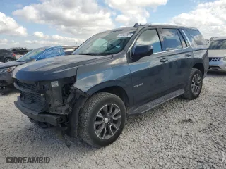 2021 Chevrolet Tahoe LS with VIN 1GNSCMED7MR413335, listed as a Copart auction lot 72067984 with 47,795 mi miles and Salvage Title. Bid and sale history available at carsss.com. Image 1.