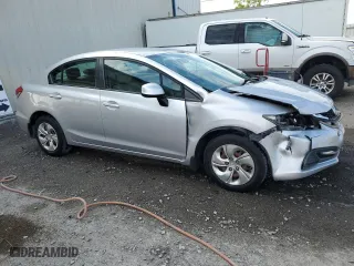 2015 Honda Civic Sedan LX with VIN 19XFB2F55FE200794, listed as a Copart auction lot 53152075 with 78,495 mi miles and Salvage Title. Bid and sale history available at carsss.com. Image 4.