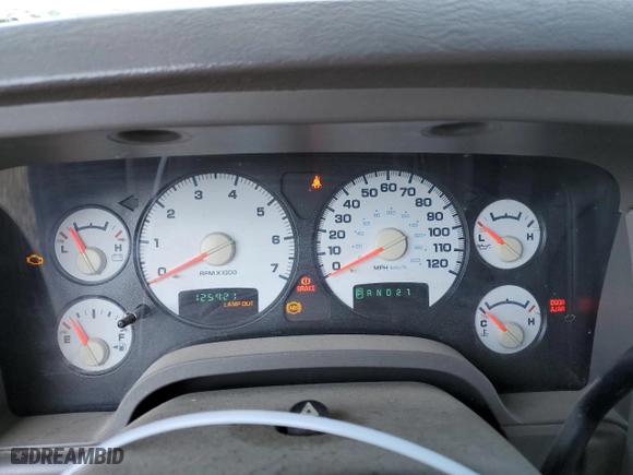 2005 Dodge Ram 2500 SLT with VIN 3D7KS28D45G745834, listed as a Copart auction lot 79509284 with 125,921 mi miles and Salvage Title. Bid and sale history available at carsss.com. Image 9.