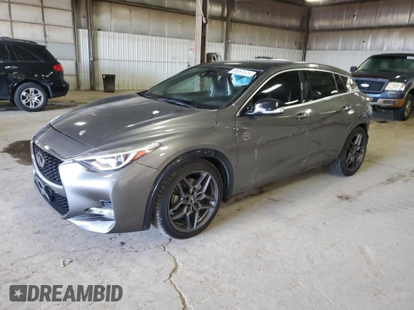 2017 Infiniti QX30 Premium with VIN SJKCH5CP9HA019936, listed as a Copart auction lot 58857575 with 91,591 mi miles and Salvage title. Bid and sale history available at DreamBid. Image 1.