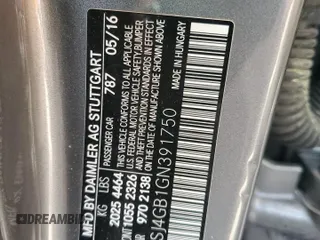 2016 Mercedes-Benz CLA 250 with VIN WDDSJ4GB1GN391750, listed as a Copart auction lot 40969704 with 94,891 mi miles and . Bid and sale history available at DreamBid. Image 12.