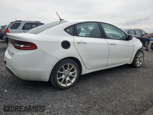 2013 Dodge Dart Rallye with VIN 1C3CDFBAXDD291331, listed as a Copart auction lot 53439395 with 282,305 mi miles and Salvage Title. Bid and sale history available at carsss.com. Image 3.
