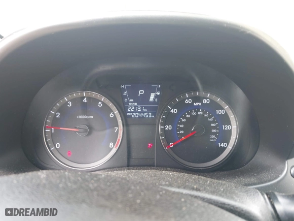 2014 Hyundai Accent GS with VIN KMHCT5AE4EU159319, listed as a IAAI auction lot 41896989 with 204,453 mi miles. Bid and sale history available at carsss.com. Image 7.