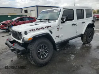 2024 Jeep Wrangler Rubicon X with VIN 1C4RJXFG9RW263065, listed as a Copart auction lot 54869435 with 6,219 mi miles and Salvage title. Bid and sale history available at DreamBid. Image 1.