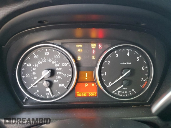 2011 BMW 3 Series 328i with VIN WBAPH5G53BNM84092, listed as a Copart auction lot 53582455 with 153,783 mi miles and Salvage Title. Bid and sale history available at carsss.com. Image 9.