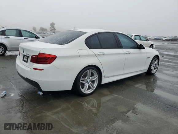 2014 BMW 5 Series 535d with VIN WBAXA5C58ED690187, listed as a Copart auction lot 86191924 with 116,624 mi miles and Salvage Title. Bid and sale history available at carsss.com. Image 3.
