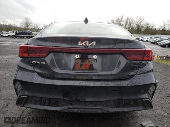 2023 Kia Forte LXS with VIN 3KPF24AD3PE622770, listed as a Copart auction lot 87000344 with 32,898 mi miles and Salvage Title. Bid and sale history available at carsss.com. Image 6.