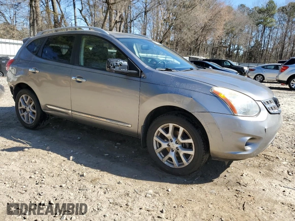 2012 Nissan Rogue S with VIN JN8AS5MTXCW268799, listed as a Copart auction lot 46855035 with 112,344 mi miles and Salvage Title. Bid and sale history available at carsss.com. Image 4.