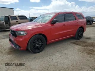 2016 Dodge Durango R/T with VIN 1C4SDHCT7GC424141, listed as a Copart auction lot 62205605 with 107,972 mi miles and Salvage title. Bid and sale history available at DreamBid. Image 1.