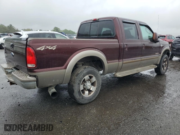 2004 Ford F-250 XL with VIN 1FTNW21P94EC61907, listed as a Copart auction lot 57840355 with 206,784 mi miles and Salvage title. Bid and sale history available at DreamBid. Image 3.