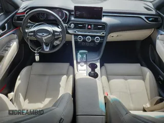 2023 Genesis G70 2.0T with VIN KMTG34TA3PU108506, listed as a Copart auction lot 61137005 with 40,950 mi miles and Salvage title. Bid and sale history available at DreamBid. Image 8.