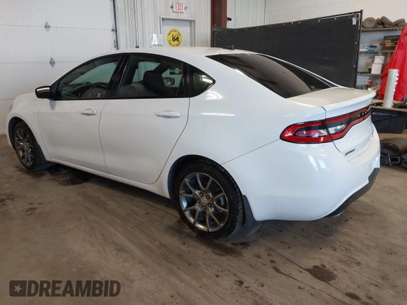 2014 Dodge Dart SXT with VIN 1C3CDFBB4ED860541, listed as a IAAI auction lot 41657286 with 100,670 mi miles. Bid and sale history available at carsss.com. Image 3.