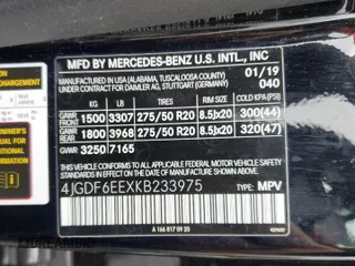 2019 Mercedes-Benz GLS 450 with VIN 4JGDF6EEXKB233975, listed as a Copart auction lot 44364814 with 109,306 mi miles and . Bid and sale history available at DreamBid. Image 13.