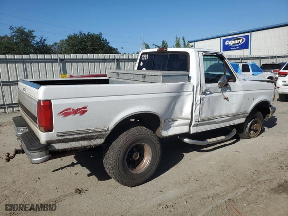 1995 Ford Pickup with VIN 1FTEF14Y5SLB57888, listed as a Copart auction lot 79996474 with NaN miles and Salvage Title. Bid and sale history available at carsss.com. Image 3.