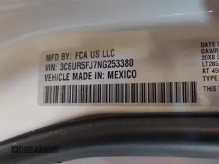 2022 Ram 2500 Laramie with VIN 3C6UR5FJ7NG253380, listed as a IAAI auction lot 41319536 with 33,945 mi miles. Bid and sale history available at carsss.com. Image 9.