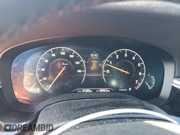 2019 BMW 6 Series 640i xDrive with VIN WBAJV6C57KBK07974, listed as a Copart auction lot 52286424 with 31,250 mi miles. Bid and sale history available at carsss.com. Image 9.