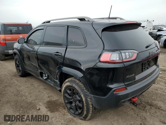 2019 Jeep Cherokee Trailhawk with VIN 1C4PJMBXXKD127749, listed as a Copart auction lot 50035205 with Not Provided miles and Salvage Title. Bid and sale history available at DreamBid. Image 2.