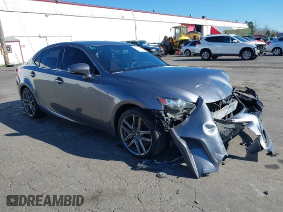 2014 Lexus IS 350 with VIN JTHCE1D23E5003810, listed as a IAAI auction lot 41734940 with 1 mi miles. Bid and sale history available at carsss.com. Image 1.