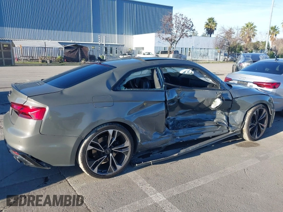 2023 Audi S5 Premium Plus with VIN WAUP4AF58PA001748, listed as a IAAI auction lot 41194878 with 33,877 mi miles and . Bid and sale history available at DreamBid. Image 4.
