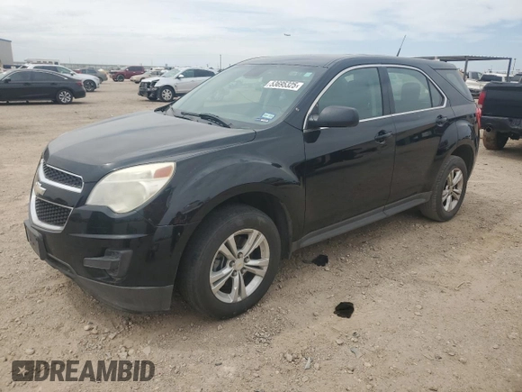 2013 Chevrolet Equinox LS with VIN 2GNALBEK4D6142471, listed as a Copart auction lot 53695325 with 129,233 mi miles and Clean Title. Bid and sale history available at carsss.com. Image 1.