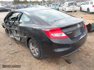 2013 Honda Civic Cpe LX with VIN 2HGFG3B54DH505462, listed as a IAAI auction lot 41519635 with 131,803 mi miles. Bid and sale history available at carsss.com. Image 3.