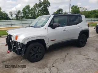 2018 Jeep Renegade Trailhawk with VIN ZACCJBCB7JPG99125, listed as a Copart auction lot 56904645 with 194,966 mi miles and Salvage title. Bid and sale history available at DreamBid. Image 1.