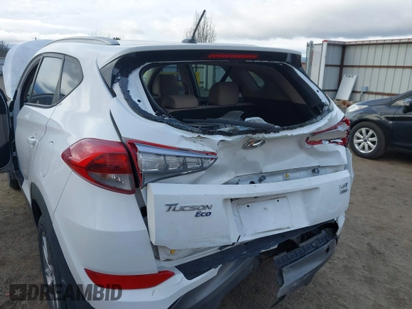2016 Hyundai Tucson Eco with VIN KM8J3CA23GU192106, listed as a IAAI auction lot 41885799 with 151,781 mi miles. Bid and sale history available at carsss.com. Image 6.