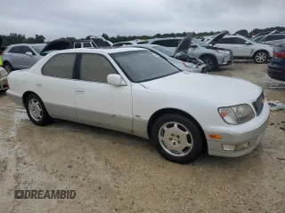 2000 Lexus LS 400 z VIN JT8BH28FXY0178613, wystawiony jako Copart lot #74883444 z przebiegiem Nie podano mil oraz Szkody całkowita. Historia ofert i sprzedaży dostępna na DreamBid. Obrazek 4.