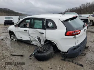2017 Jeep Cherokee Sport with VIN 1C4PJMAB3HW562194, listed as a Copart auction lot 42498255 with 0 mi miles and Salvage Title. Bid and sale history available at carsss.com. Image 2.