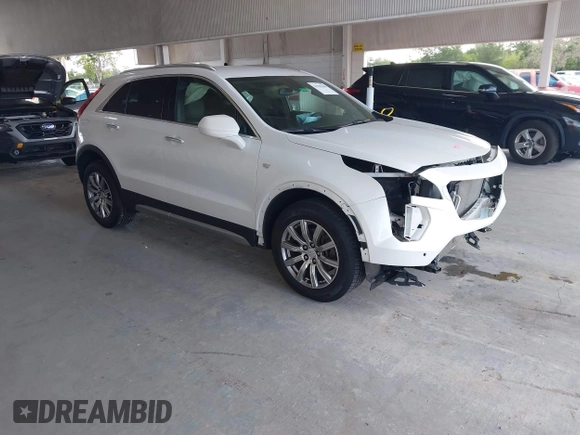 2019 Cadillac XT4 FWD Premium Luxury z VIN 1GYFZCR49KF142039, wystawiony jako IAAI lot #42259448 z przebiegiem 47 620 mil mil oraz . Historia ofert i sprzedaży dostępna na DreamBid. Obrazek 1.