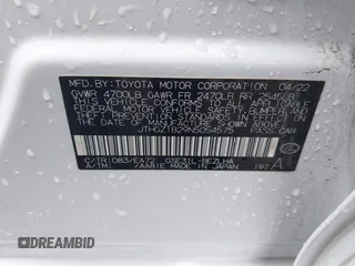 2022 Lexus IS 350 F Sport z VIN JTHGZ1B29N5054575, wystawiony jako IAAI lot #41580227 z przebiegiem 48 922 mil mil oraz . Historia ofert i sprzedaży dostępna na DreamBid. Obrazek 9.