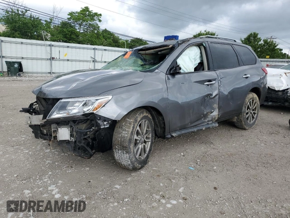 2015 Nissan Pathfinder SV with VIN 5N1AR2MN4FC616881, listed as a Copart auction lot 57778835 with Not provided miles and Salvage title. Bid and sale history available at DreamBid. Image 1.