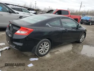 2012 Honda Civic Cpe EX with VIN 2HGFG3B82CH546360, listed as a Copart auction lot 49763345 with 0 mi miles and Salvage Title. Bid and sale history available at carsss.com. Image 3.