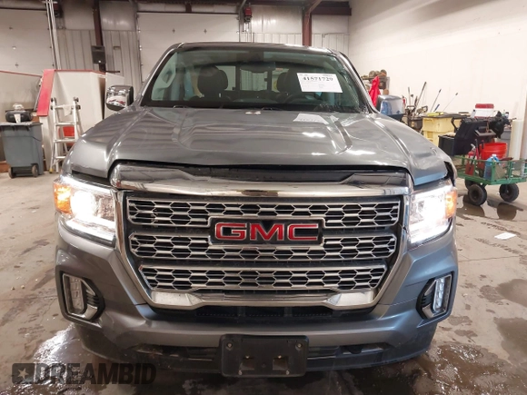2021 GMC Canyon 4WD Denali with VIN 1GTG6EEN4M1287194, listed as a IAAI auction lot 41571729 with 21,704 mi miles. Bid and sale history available at carsss.com. Image 13.