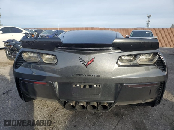 2017 Chevrolet Corvette Z06 1LZ with VIN 1G1YP2D61H5601885, listed as a Copart auction lot 84687114 with 41,827 mi miles and Salvage title. Bid and sale history available at DreamBid. Image 6.