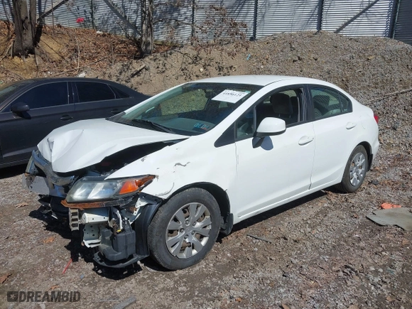 2012 Honda Civic Sdn LX with VIN 2HGFB2F55CH318426, listed as a IAAI auction lot 41856121 with 213,905 mi miles. Bid and sale history available at carsss.com. Image 18.