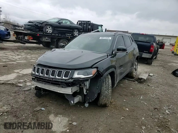 2018 Jeep Compass Limited with VIN 3C4NJDCB4JT333992, listed as a Copart auction lot 50012535 with 103,835 mi miles and Clean title. Bid and sale history available at DreamBid. Image 12.