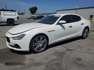 2017 Maserati Ghibli with VIN ZAM57XSAXH1198619, listed as a Copart auction lot 44997815 with 82,967 mi miles and Clean Title. Bid and sale history available at carsss.com. Image 1.