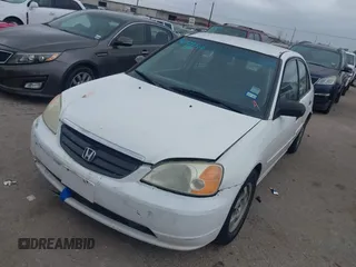 2003 Honda Civic LX with VIN 2HGES16593H570072, listed as a IAAI auction lot 41927366 with 1 mi miles. Bid and sale history available at carsss.com. Image 2.