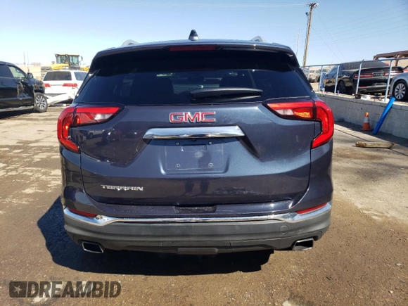 2018 GMC Terrain SLT with VIN 3GKALPEX5JL325116, listed as a Copart auction lot 46791435 with 98,385 mi miles and Salvage Title. Bid and sale history available at carsss.com. Image 6.